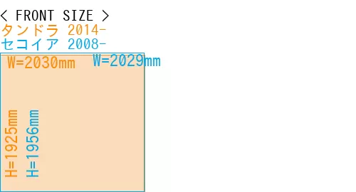 車のサイズを比較 タンドラ 2014- vs セコイア 2008- 1